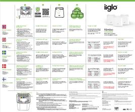 iiglo Nimbo, 3 x strømadapter, 1