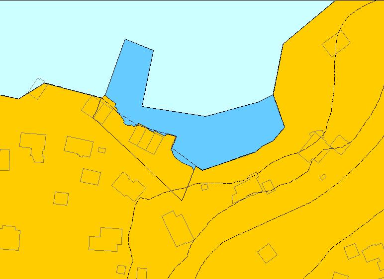 Naustområde 6 Alvøen (Vatlestraumen) Området har lite potensiale for flere