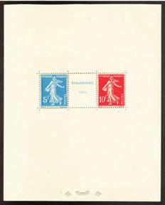 10 Fr/90C rose Ile de France, very fine and scarce stamp, unmounted mint, 0 signed Roumet, Brun and Calves. ( 2) F 3557 * 239. 2 Fr Le Havre 1929, bra kval. ( som **) 3558 * 311. 50 fr grønn ustpl.