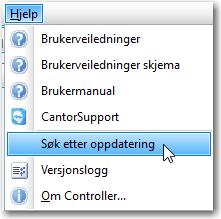 Innledning Vi har nå lagt ut vår første versjon av Cantor Controller for årsoppgjøret 2017 på www.cantor.no. Denne oppgraderingen må gjennomføres før man kan installere nyere oppgraderinger i 2018.