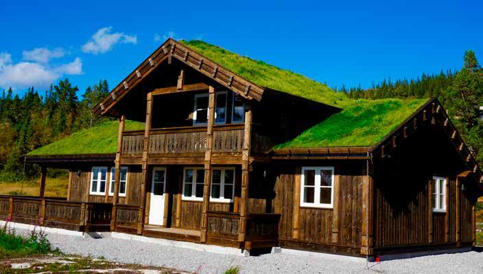 hus og hytter på fjellet, ved sjøen og i boligstrøk.