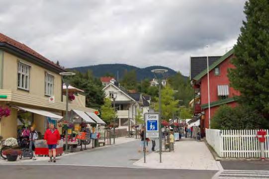 I sørøst grenser delområdet til et næringsområde, der Ringebu sag er en av de største virksomhetene.