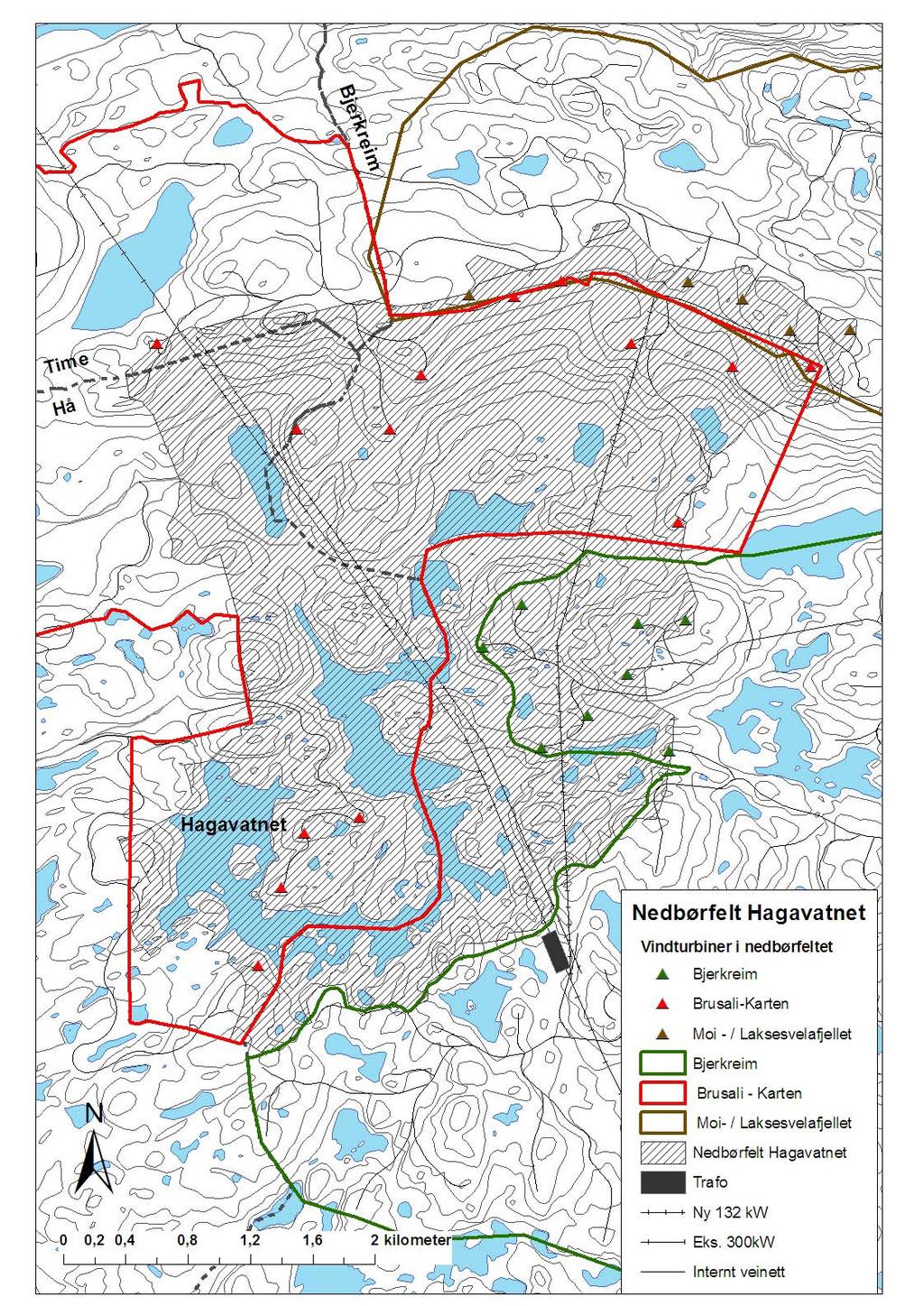 Tilleggsutredninger for syv vindkraftverk i Bjerkreim, Gjesdal, Hå og Time kommuner Drikkevann