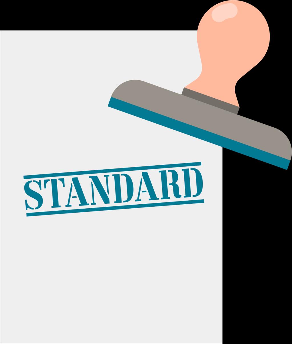 Fastsettelse av standard Det har nå vært en prosess for valg av standard, inkl.
