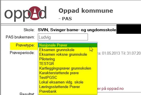 Innledning Utdanningsdirektoratet har ansvaret for gjennomføring av ulike prøver på nasjonalt plan. Dette administreres gjennom et Prøveadministrasjonssystem, også kalt.