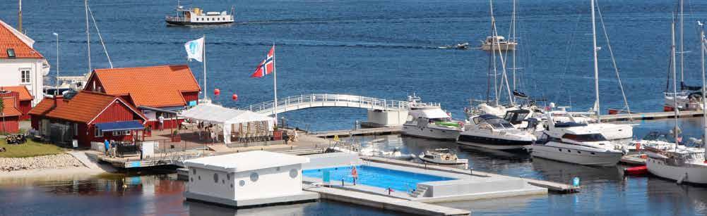 Pilotprosjekt i Arendal Gjestehavn Gjennom samarbeid med Arendal Havn kunne vi sommeren 2016 vise frem følgende flytende løsninger: - Svømmebasseng
