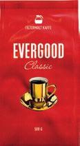 EVERGOOD KAFFE 500G0G Fyldig, aromatisk kaffe med en velbalansert, fin ettersmak.