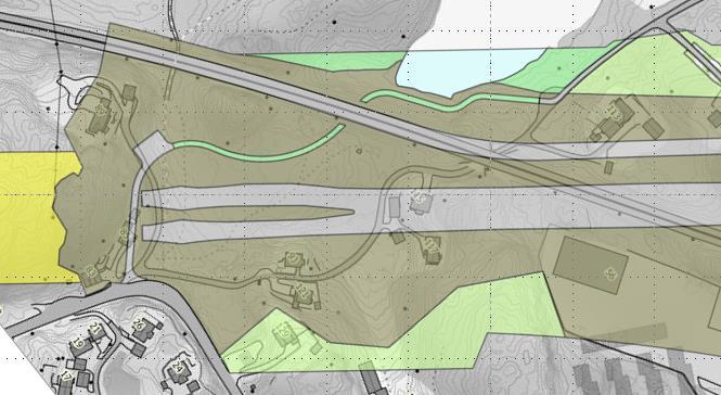 støyvoller, rensedammer, tekniske bygg for tunneler, stabiliserende tiltak og liknende. Rensedammene skal nyttes for håndtering av overvann fra vegområdene.