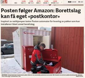 Posten tilbyr nye leveringsmåter og større