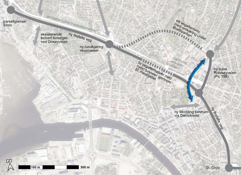 Alternative vegløsninger UNDER ARBEID 3 vegalternativer i