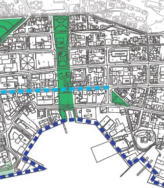 25 Fra temakart byens offentlige rom, forslag til sentrumsplan for Tromsø, 2007 I