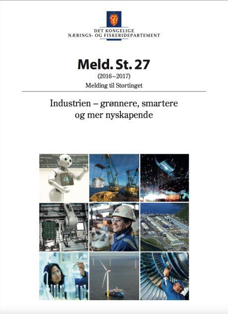 Industrimeldingen Trender Globalisering, klimautfordringer, aldrende befolkning og forventet lavere etterspørsel i petroleumsnæringen på sikt kombinert med den teknologiske utviklingen endrer norsk