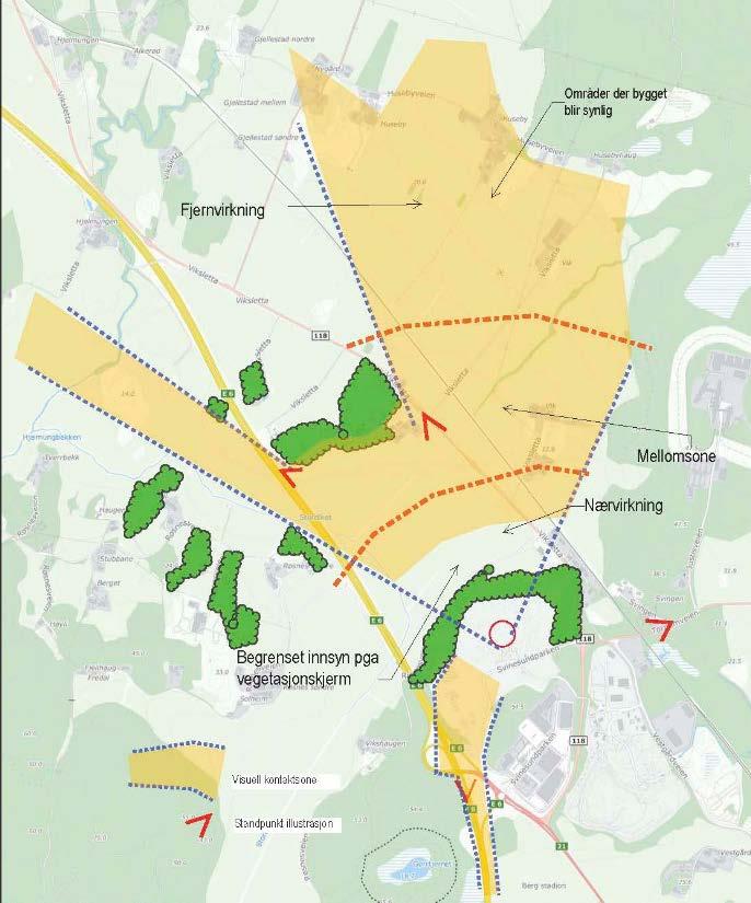 5 VIRKNINGEN AV FORSLAGET 5.1 UTNYTTING AV OMRÅDET Endringen av planen gir større fleksibilitet for utnytting av området for produksjon og lagervirksomhet.