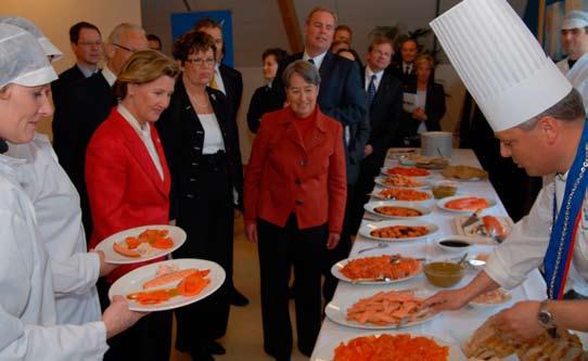 I april 2007 var det offisielt statsbesøk fra Østerrrike. I den forbindelse var Dronning Sonja og Østerrikets presidentfrue, Margit Fischer, på omvisning hos Lerøy Fossen AS.