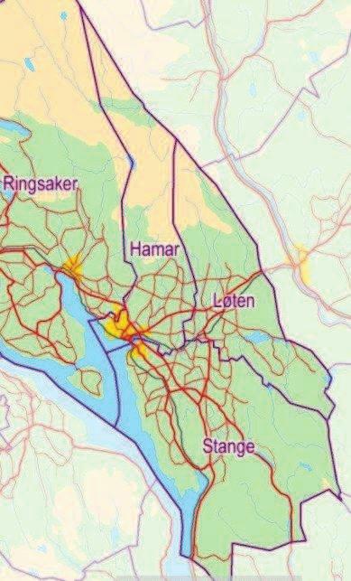 Organisering av brannvesenet og innsatstider Område og innbyggere Hedmarken brannvesen er et felles brannvesen for kommunene Hamar, Stange og Løten på Hedmarken. Det bor ca. 55.