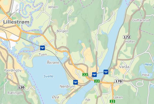 8 2.2 Jernbane og buss Fet kommune betjenes av Kongsvingerbanen, mellom Asker og Kongsvinger. Fire togstasjoner er lokalisert i Fet kommune.