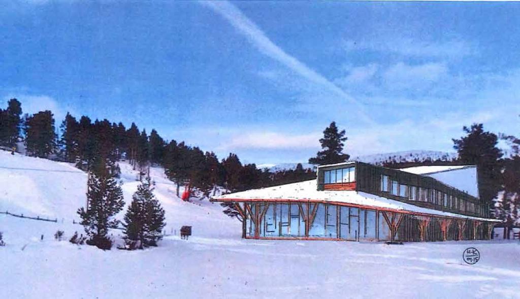 Nytt velkomstsenter Vi planlegger nytt velkomstsenter på ca 700 m 2 beliggende ved dagens skiutleie.