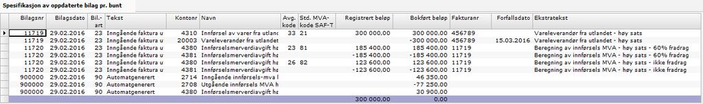 BOKFØRING AV INNFØRSELS MVA FORHOLDSMESSIG FRADRAG I