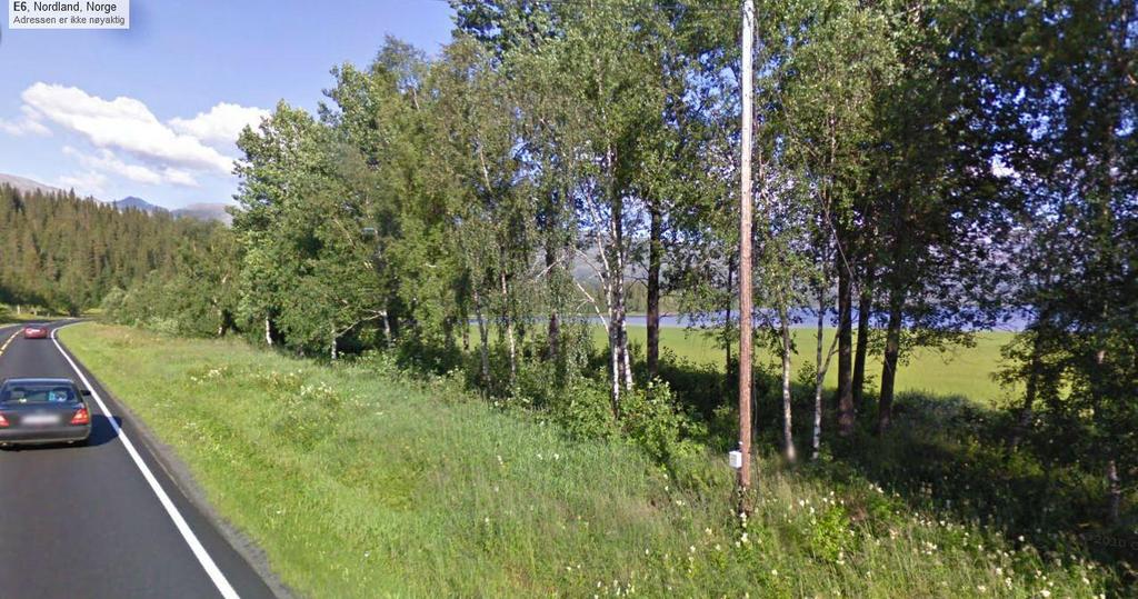 Foto 1: E6-04 km. 12.200 ved Storvika, sett mot sør-øst.