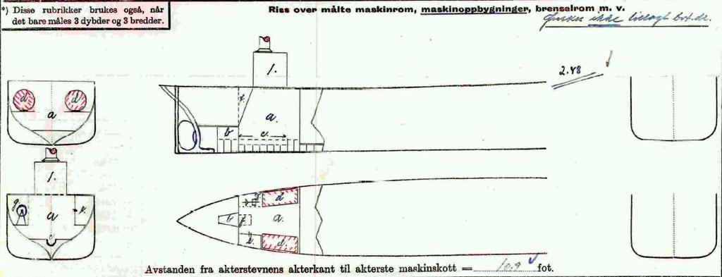 Skrog og dekksbygg På et tidspunkt etter krigen var Erknas skrog blitt malt grønt, sannsynligvis like etter. Nedgangskappen ble malt hvit. Det ble gjort flere endringer i dekksbygget.