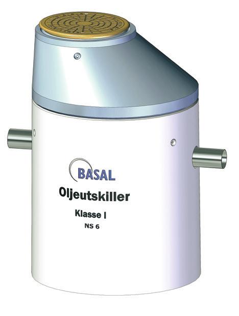 Basal oljeuskiller kan leveres som klasse l (koalescensuskiller), og som klasse ll uskiller i NS (nominell sørrelse) 3-30.
