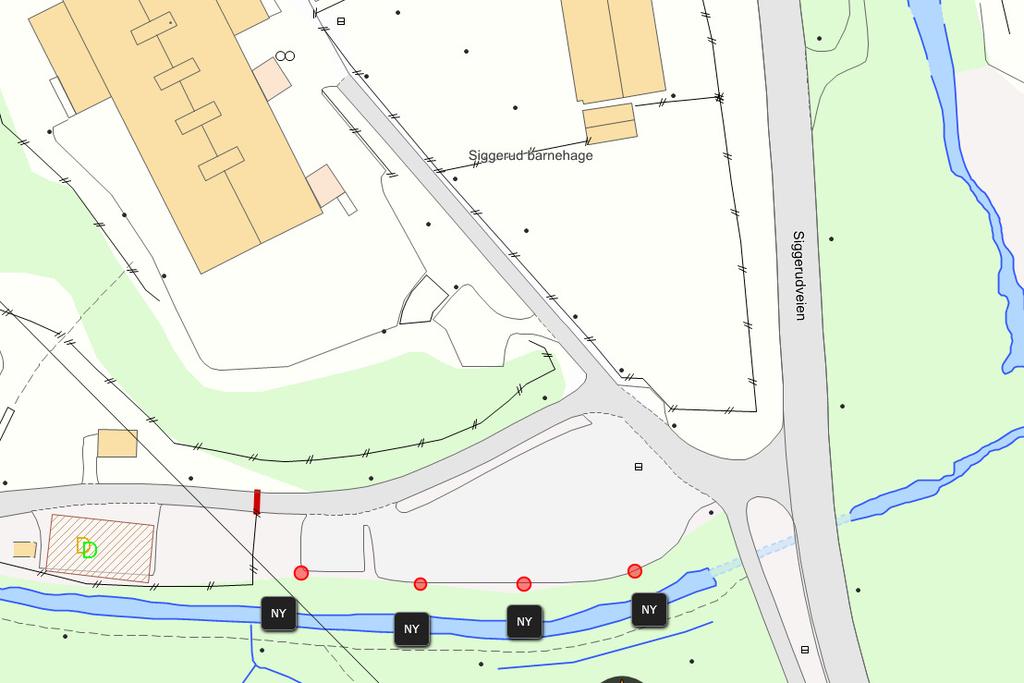 PROSJEKTSKJEMA 4 Siggerud skole/barnehage/idrettshall Dårlig belyst parkeringsplass.