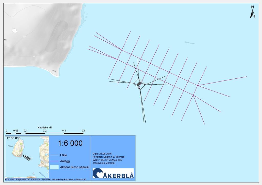 Vedlegg 6.3.2 Anlegget tegnet inn i forhold til vedtatt kystsoneplanplan.