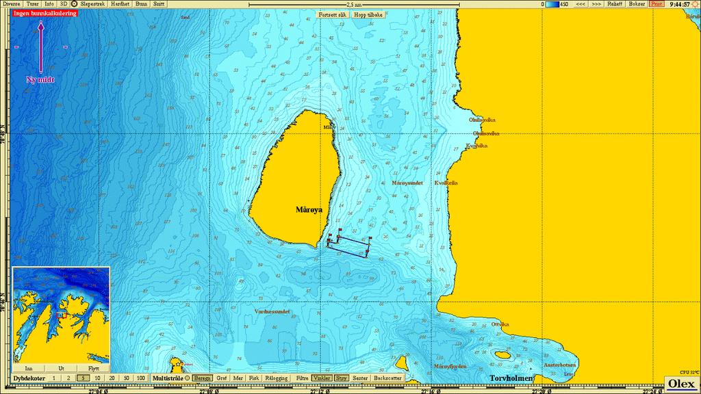 B-undersøkelse rapport: «Nordmanspynten» 2. Materialer og metoder 2.1 Område og stasjonsvalg Undersøkt området ligger ligger sørøst for øya Mårøya i Lebesby kommune, Finnmark.