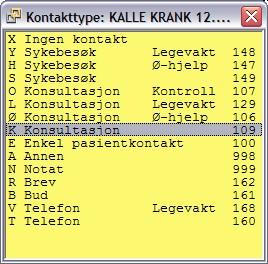 132 Kurshefte Svar Ja dersom pasienten skal merkes som møtt (i avtaleboka). Pasienthovedmenyen vil nå åpnes, og du kan utføre alle pasient relaterte oppgaver. 13.