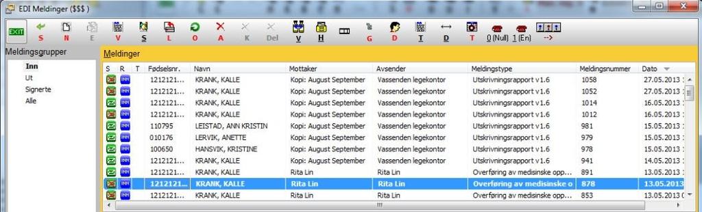 PLO meldinger 16.2 Oversikt brytere Dette er brytere som finnes i PLO oversikten.