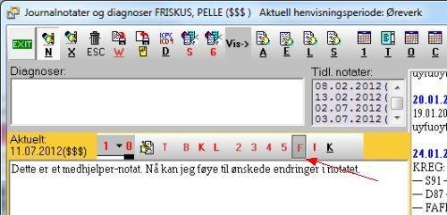 24 Kurshefte For å se de uferdige journalnotatene, trykk Alt+G for "Gjenværende oppgaver" når du befinner deg i Startmenyen. Du vil nå se en oversikt over uferdige journaler.