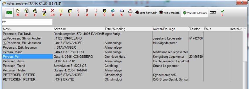 98 Kurshefte Oversikt over menyen: TASTEKOMBINASJON ESC Ctrl+W Ctrl+S Ctrl+D Ctrl+L Ctrl+Del Ctrl+X Ctrl+G Ctrl+T BESKRIVELSE Avslutte/gå ut av vinduet Lagre søknad Sende søknaden Hente diagnose