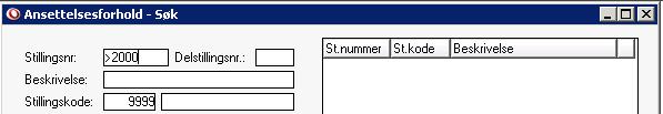 Stillingskode Dersom du har fulgt anbefalingene i dette heftet, bruker du stillingskode 9999 Arbeidslister.