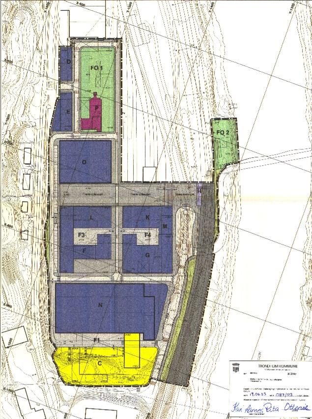 Oversikt over de tilgrensende planene Reguleringsplan r0294c, Marienborg Søndre del Marienborg Søndre del, r0294c Planen ble vedtatt