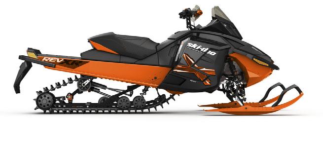 Ski-Doo Renegade X X-Team vinterjakke Farge: Catalyst Gray/Race Orange Plattform: REV-XS Motor: 600 ACE Boggie: SC -5M Støtdempere: HPG Plus foran, HPG senter og bak Renegade Adrenaline Farge: