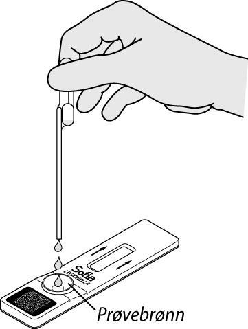 TESTPROSEDYRE Brukeren bør aldri åpne folieposen slik at testkassetten blir utsatt for omgivelsene før den er klar til umiddelbar bruk.