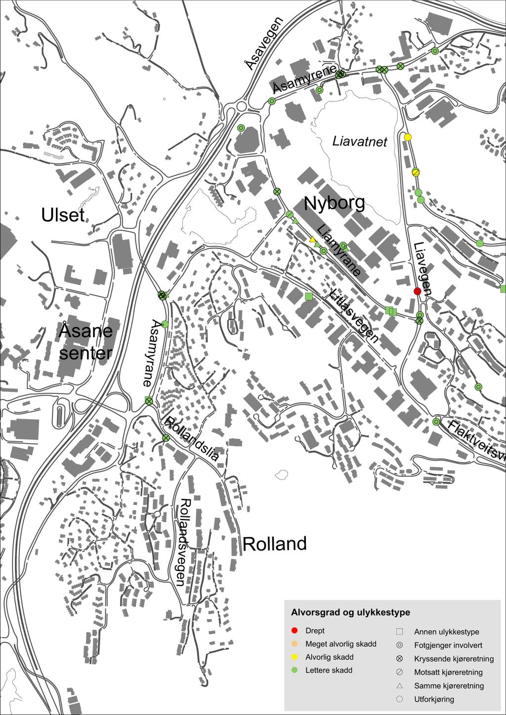 Trafikksikring Flaktveit, Nyborg og Rolland juni 1 Figur