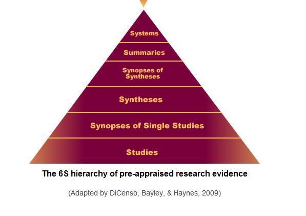 Kunnskapspyramiden 6S modell: