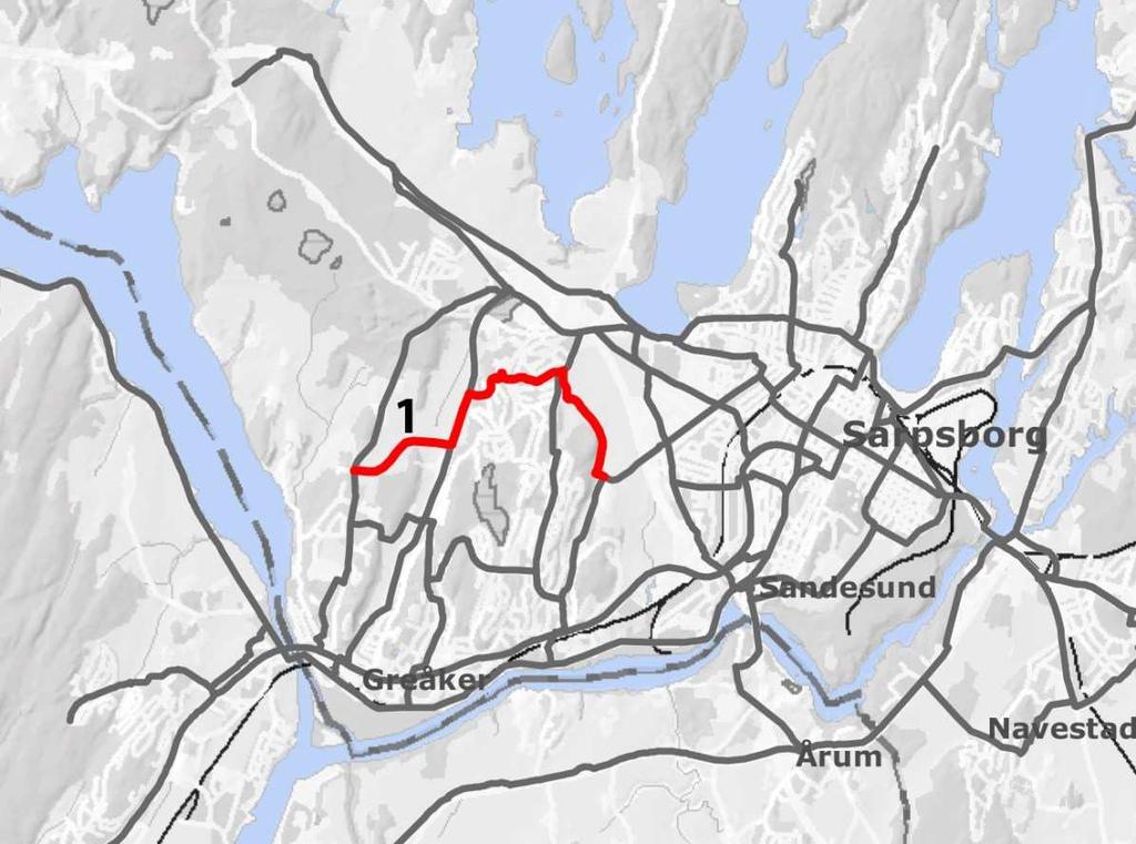 Rute 26 Tunejordet Opstad nord 1 - Greåkerdalen.