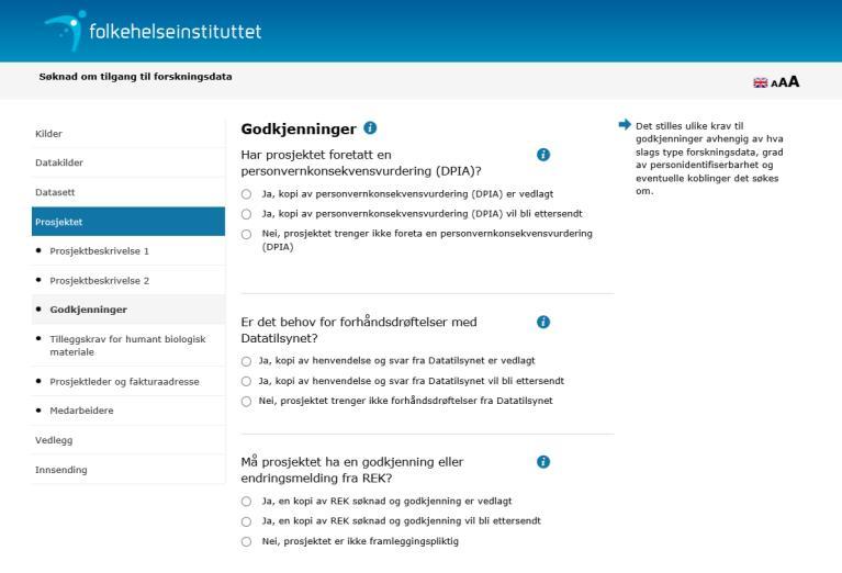 I tillegg til vedlagt protokoll trenger FHI informasjon om prosjektet for saksbehandling. Lengden på sammendraget bør ikke overstige en side.