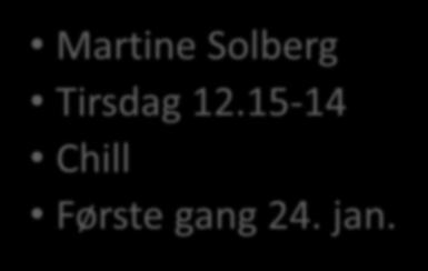 Gruppeundervisning Martine Solberg