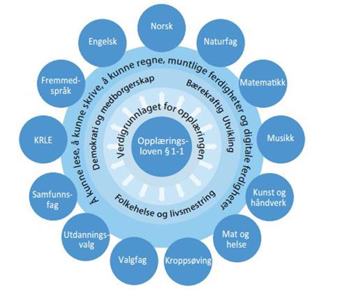 1. Fagspesifikk kompetanse: Fagenes innhold defineres på fagenes premisser. Fagets egenart utgangspunkt for fagovergripende kompetanser. 2.