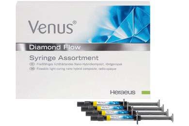 Kompositt fra Heraus Kjøp 10 valgfrie refiller Charisma/Venus Diamond/Venus Pearl, få 1 assortert eske med Venus Diamond Flow sprøyter gratis.