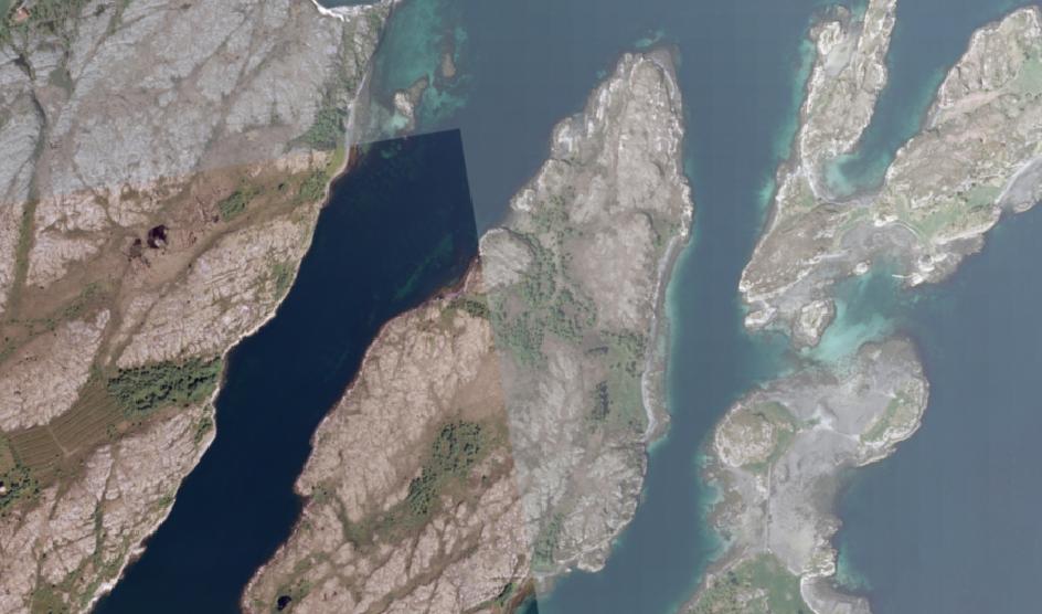 Fig. 2. Digitalt kart over Kråkøya.