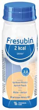 1 flaske Fresubin 2 kcal DRINK à 200 ml tilsvarer proteininnholdet i mengden matvarer illustrert under. ca. 3 egg, eller = = ca.