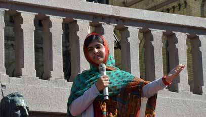 13. ALLE BARN HAR RETT TIL Å SI SIN MENING I filmen vil dere lære om Malala Yousafzai fra Pakistan som er opptatt av og jobber for at alle barn, og spesielt jenter, skal få lov til å gå på skole.