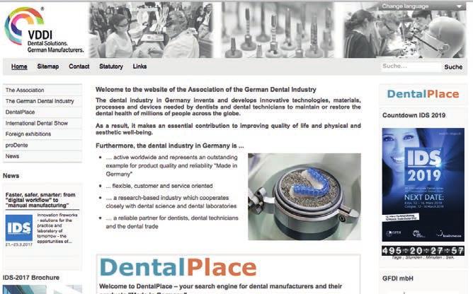 Verband der Deutschen Dental- Industrie e. V. en kompetent og sterk partner. Quality made in Germany finn ut mer om den globale player som står bak 38. Internationale Dental-Schau 2019.