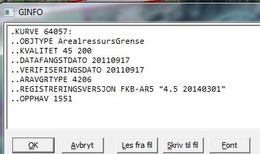 Ved bruk av FYSAK arbeides det direkte mot SOSI filen som er åpen. Det er derfor ikke nødvendig å lagre endringene ved å trykke på en "lagre" knapp. Endringene blir umiddelbart lagret i SOSI filen.