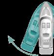 To turn panel O Turn boat to port Turn boat to port (Stern) To turn panel OFF Turn boat to starboard Turn boat to starboard (Stern) Bow+Stern Thruster E How to use SidePower thrusters Hvordan bruke
