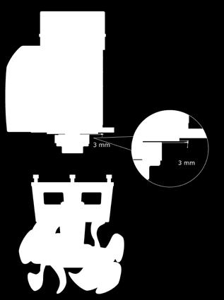 from the motor driveshaft. This in order to achieve correct engagement between coupling and drive shaft key.